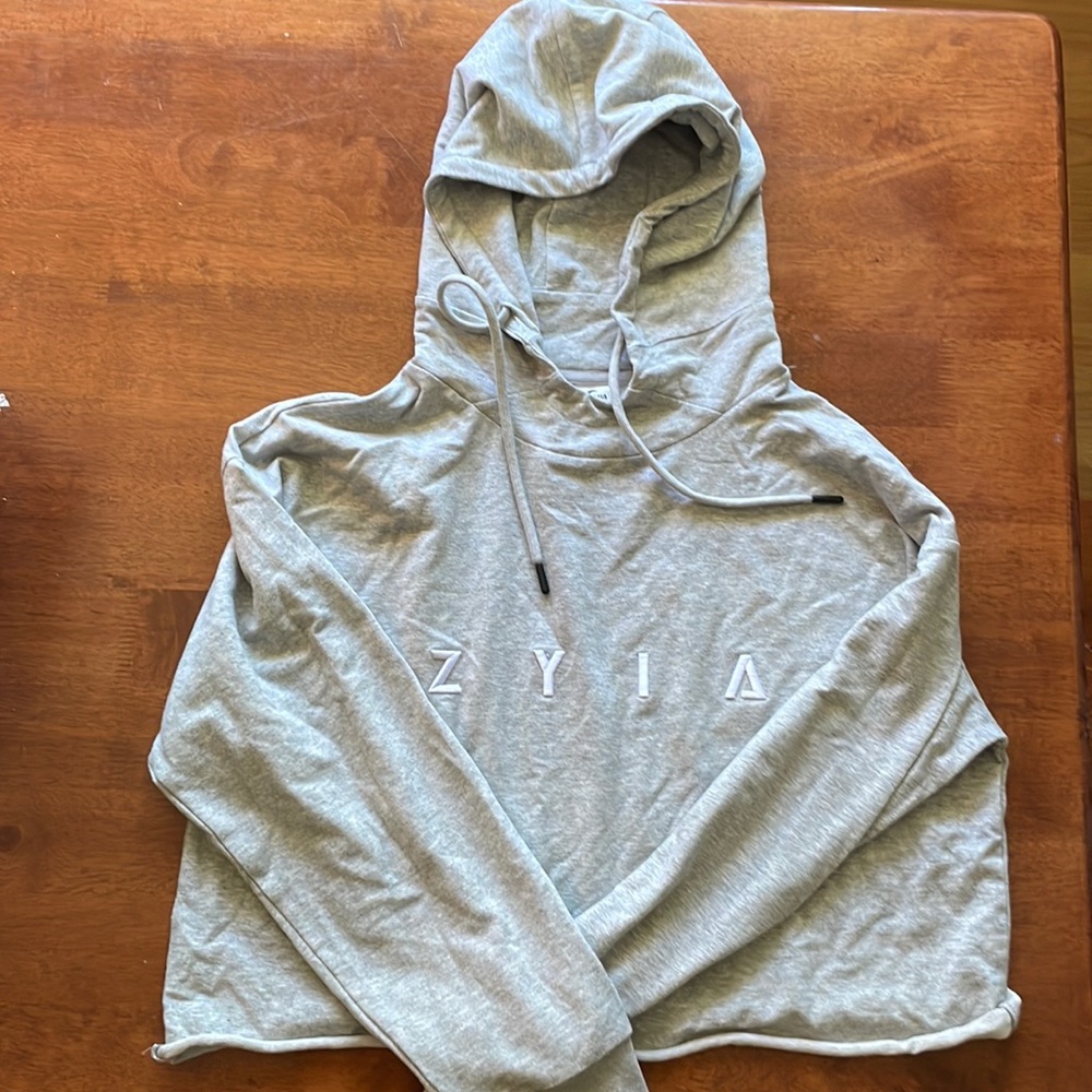 Zyia Raw Edge cropped hoodie
